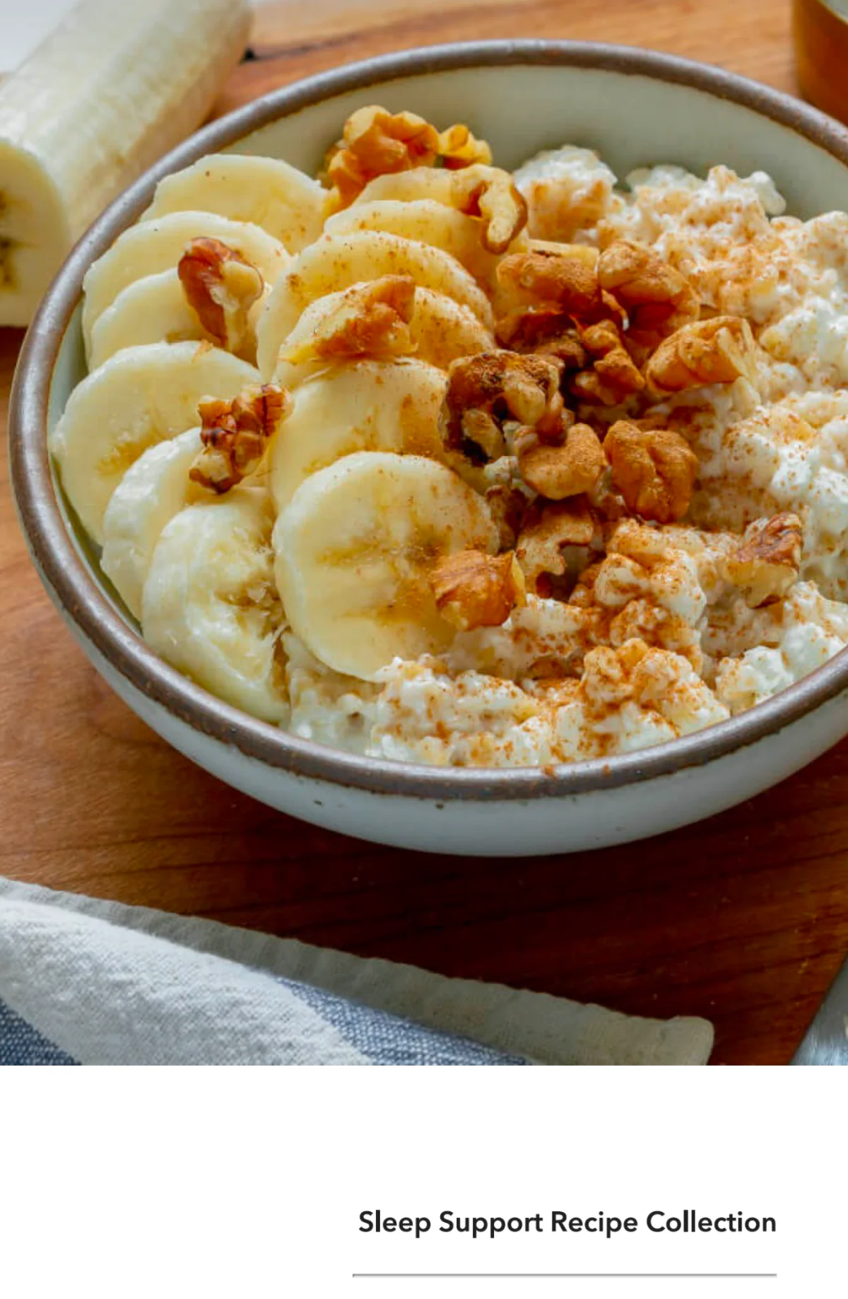Cover of the winter Sleep Support recipe packet