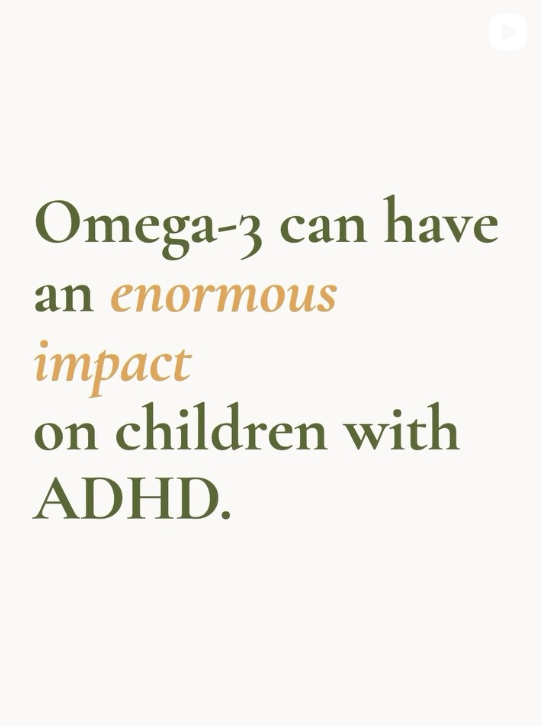Omega-3 and children with ADHD
