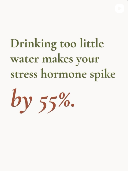 Hydration and stress hormones